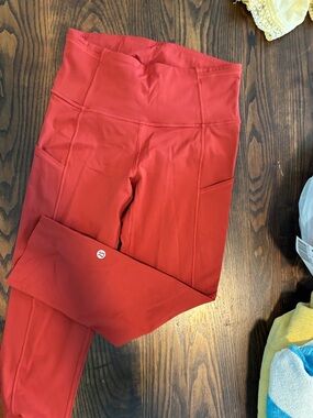 lululemon athletica Girls' Athletic Leggings with Side Pockets